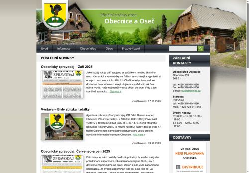 Zobrazit webové stránky Obecní úřad Obecnice
