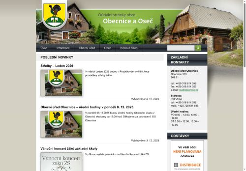 Zobrazit webové stránky Obecní úřad Obecnice