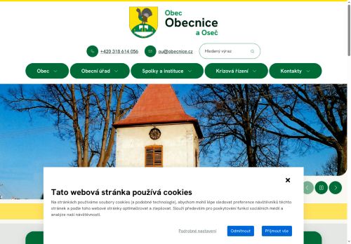 Webové stránky Obec Obecnice, Obecnice