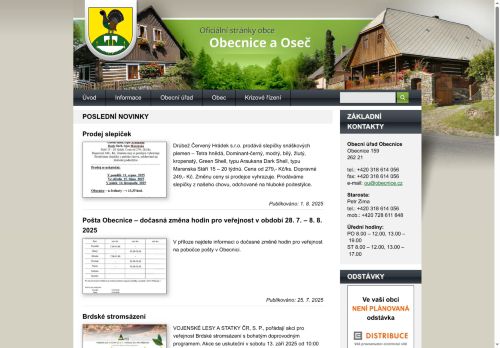 Zobrazit webové stránky Obecní úřad Obecnice