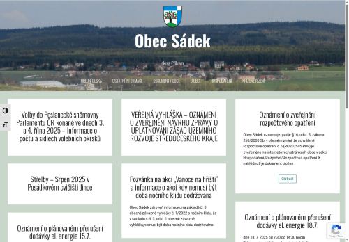 Zobrazit webové stránky Obecní úřad Sádek