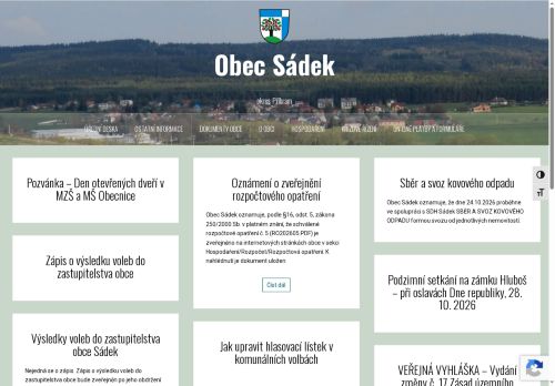 Zobrazit webové stránky Obecní úřad Sádek