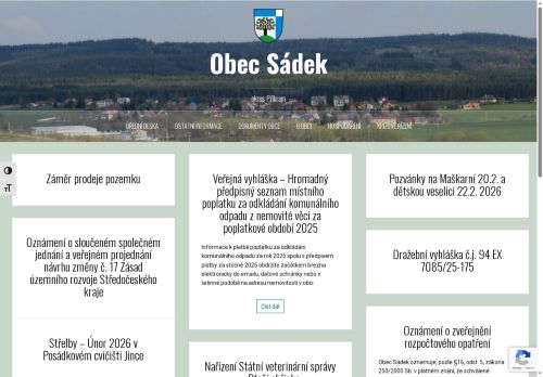 Zobrazit webové stránky Obecní úřad Sádek