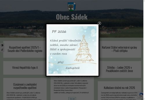 Zobrazit webové stránky Obecní úřad Sádek