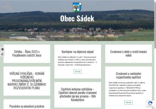 Zobrazit webové stránky Obecní úřad Sádek