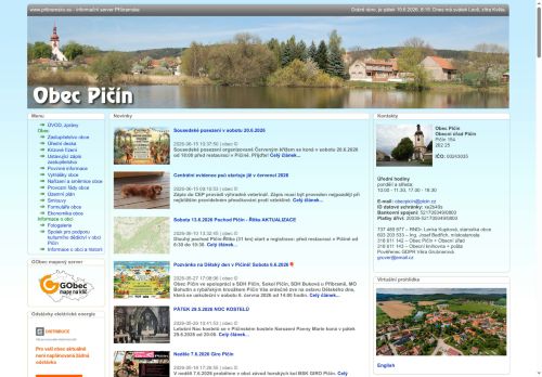 Zobrazit webové stránky Obecní úřad Pičín