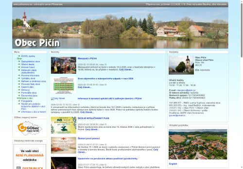 Zobrazit webové stránky Obecní úřad Pičín