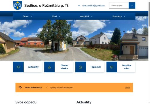 Zobrazit webové stránky Obecní úřad Sedlice