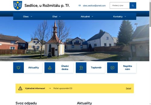 Zobrazit webové stránky Obecní úřad Sedlice
