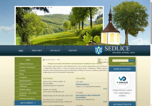 Zobrazit webové stránky Obecní úřad Sedlice
