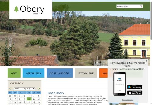 Zobrazit webové stránky Obecní úřad Obory