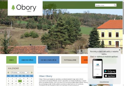 Zobrazit webové stránky Obecní úřad Obory