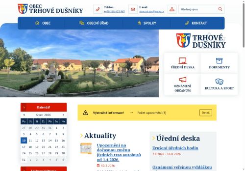 Zobrazit webové stránky Obecní úřad Trhové Dušníky