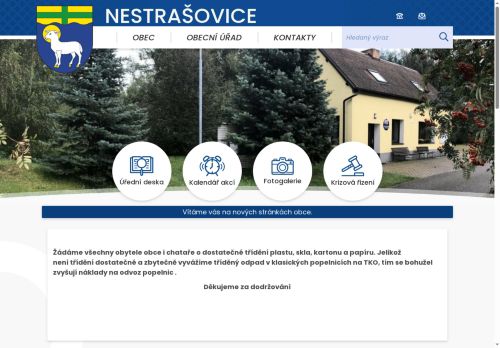 Zobrazit webové stránky Obecní úřad Nestrašovice