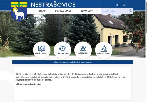 Zobrazit webové stránky Obecní úřad Nestrašovice