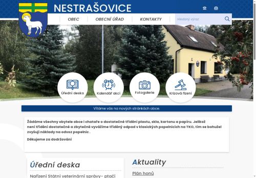 Zobrazit webové stránky Obecní úřad Nestrašovice