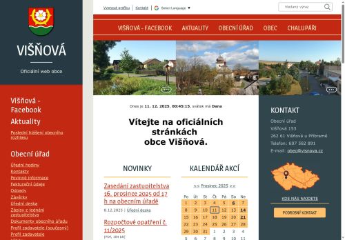 Zobrazit webové stránky Obecní úřad Višňová