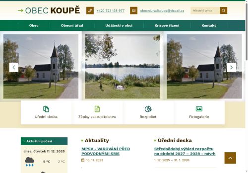 Zobrazit webové stránky Obecní úřad Koupě