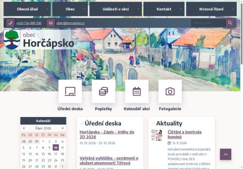 Zobrazit webové stránky Obecní úřad Horčápsko
