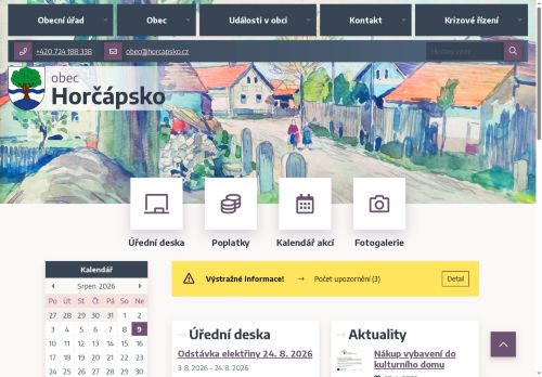 Zobrazit webové stránky Obecní úřad Horčápsko
