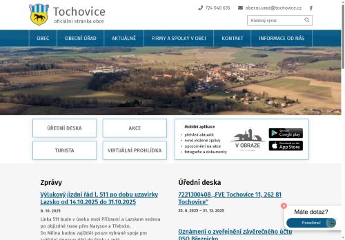 Zobrazit webové stránky Obecní úřad Tochovice