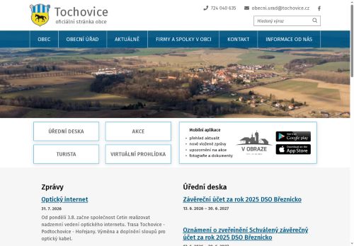 Zobrazit webové stránky Obecní úřad Tochovice