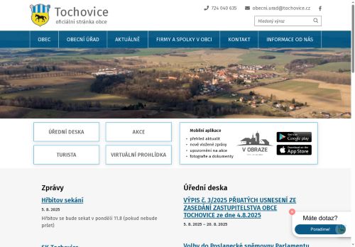 Zobrazit webové stránky Obecní úřad Tochovice