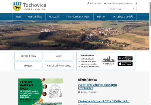 Zobrazit webové stránky Obecní úřad Tochovice