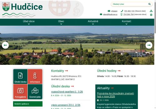 Zobrazit webové stránky Obecní úřad Hudčice