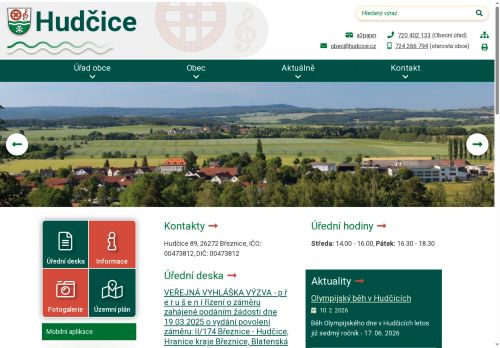 Zobrazit webové stránky Obecní úřad Hudčice