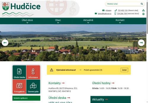 Zobrazit webové stránky Obecní úřad Hudčice