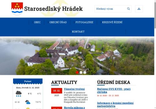 Zobrazit webové stránky Obecní úřad Starosedlský Hrádek