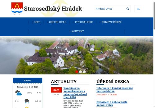 Zobrazit webové stránky Obecní úřad Starosedlský Hrádek