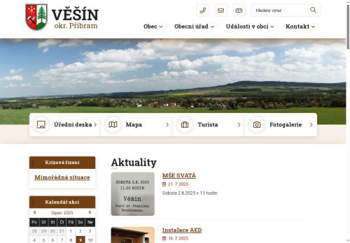 Zobrazit webové stránky Obecní úřad Věšín