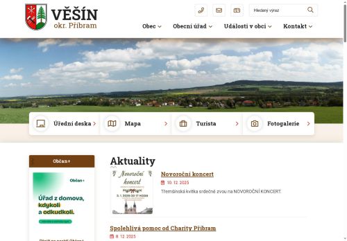 Zobrazit webové stránky Obecní úřad Věšín