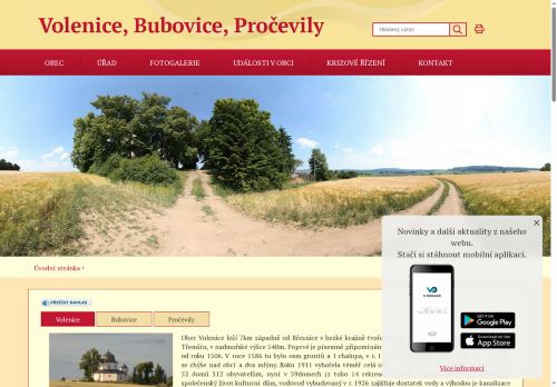Zobrazit webové stránky Obecní úřad Volenice