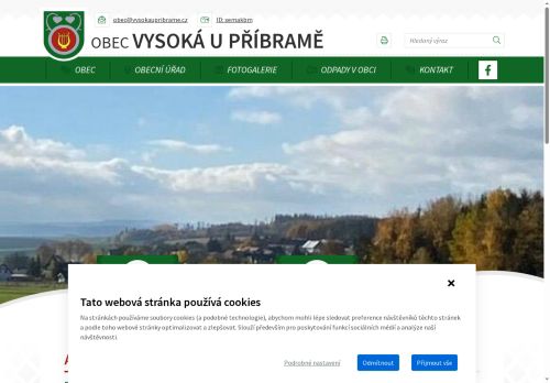 Zobrazit webové stránky Obecní úřad Vysoká u Příbramě
