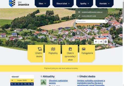 Obec Jesenice nabízí práci na pozici Údržbář ( zedník, zámečník) s řid. sk.B v obci Jesenice