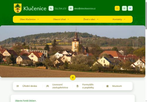 Zobrazit webové stránky Obecní úřad Klučenice