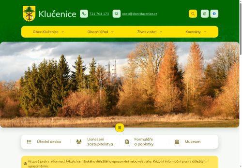 Zobrazit webové stránky Obecní úřad Klučenice