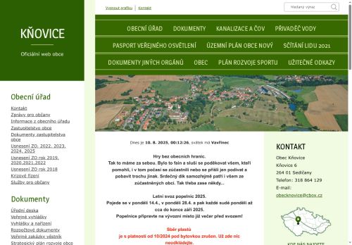 Zobrazit webové stránky Obecní úřad Kňovice