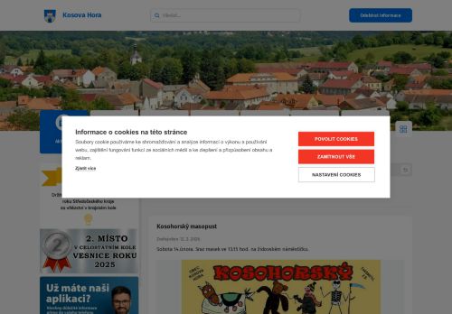 Zobrazit webové stránky Obecní úřad Kosova Hora