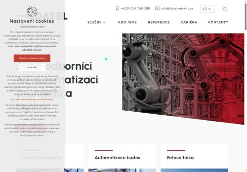 Webové stránky DATEL ELEKTRO s.r.o., Žďár nad Sázavou