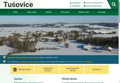Zobrazit webové stránky Obecní úřad Tušovice