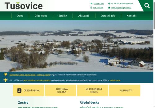 Zobrazit webové stránky Obecní úřad Tušovice