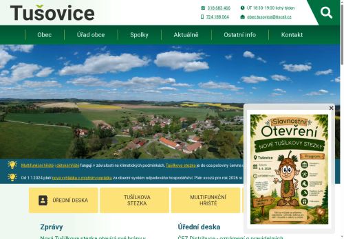 Zobrazit webové stránky Obecní úřad Tušovice