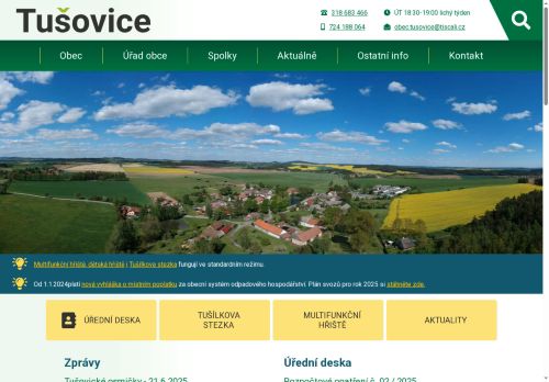 Zobrazit webové stránky Obecní úřad Tušovice