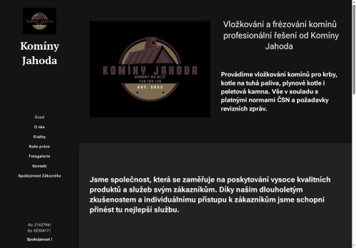 Zobrazit webové stránky Komíny jahoda