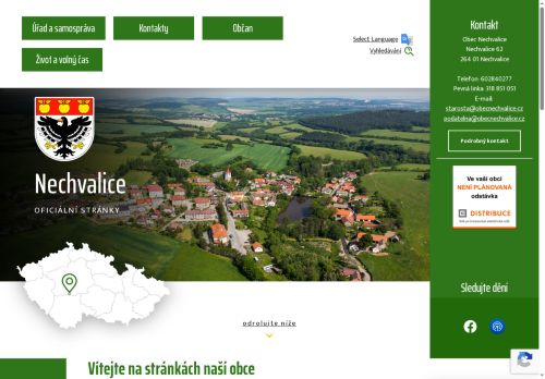 Zobrazit webové stránky Obecní úřad Nechvalice