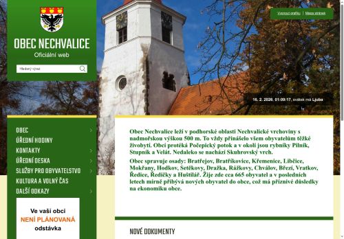 Zobrazit webové stránky Obecní úřad Nechvalice